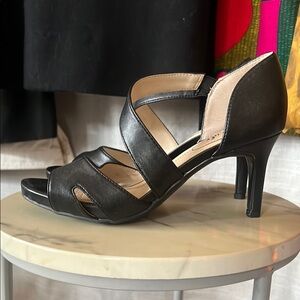 Elegant Black Strappy Heels